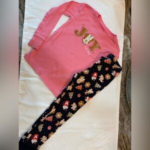 Old Navy Disney Pink and Black Kids Pajamas Set
